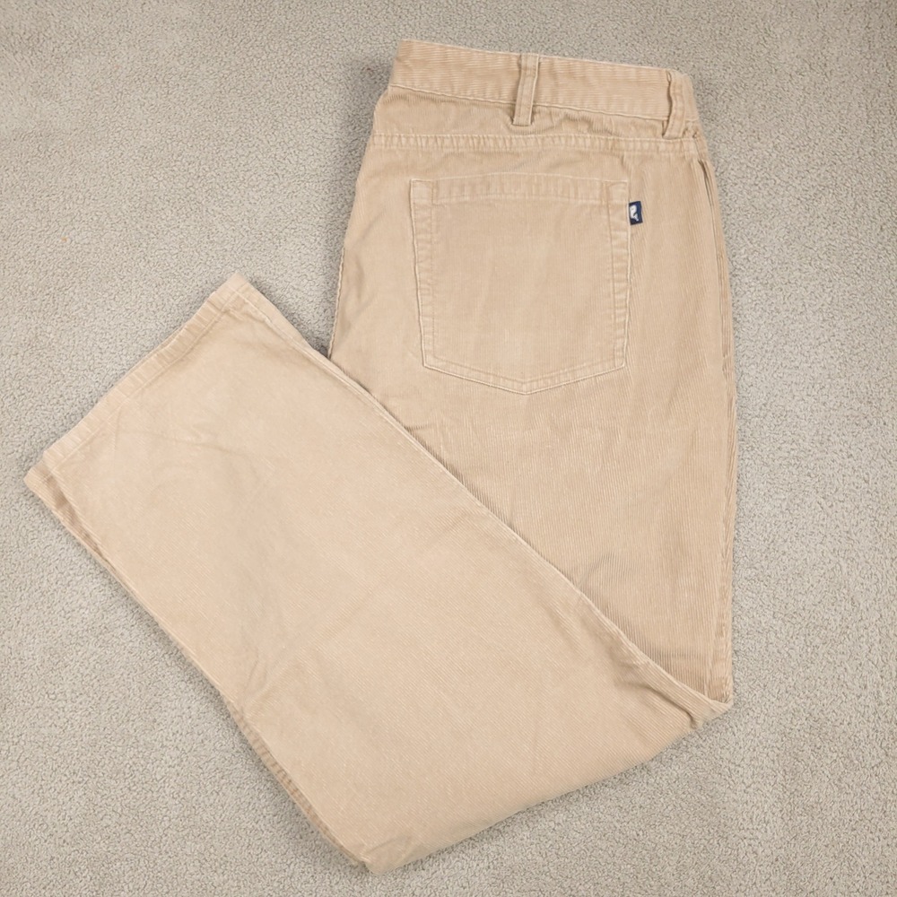 Vineyard Vines Corduroy Pants - Men 40x28.5 Tan Khaki 5-Pocket 1P0059 - Classic